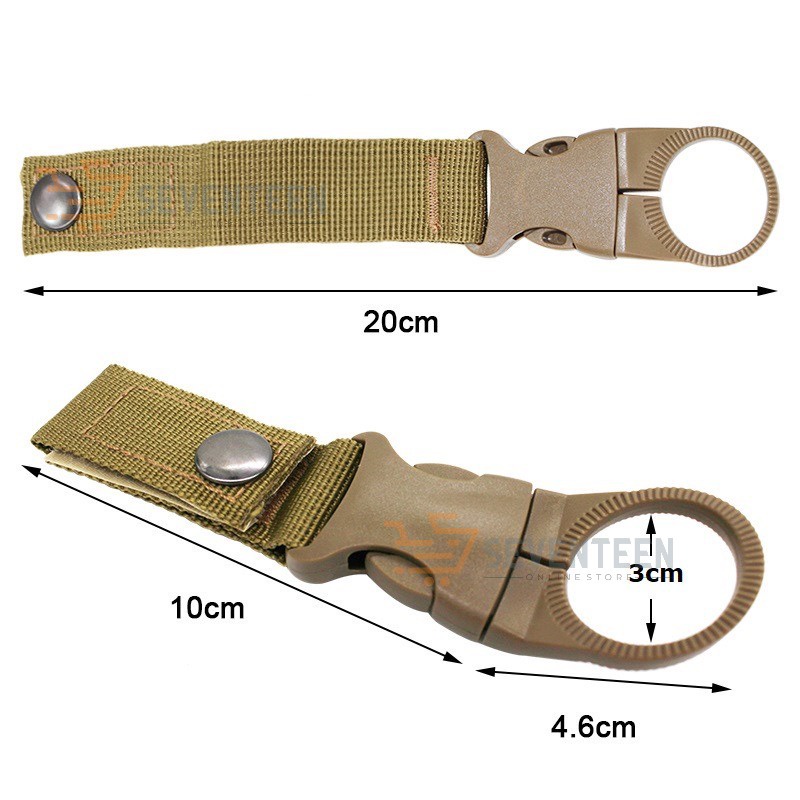 PENGAIT GANTUNGAN BOTOL AIR MINUM BACKPACK HANGER SERBAGUNA BUCKLE HOOK CARABINER BELT MURAH