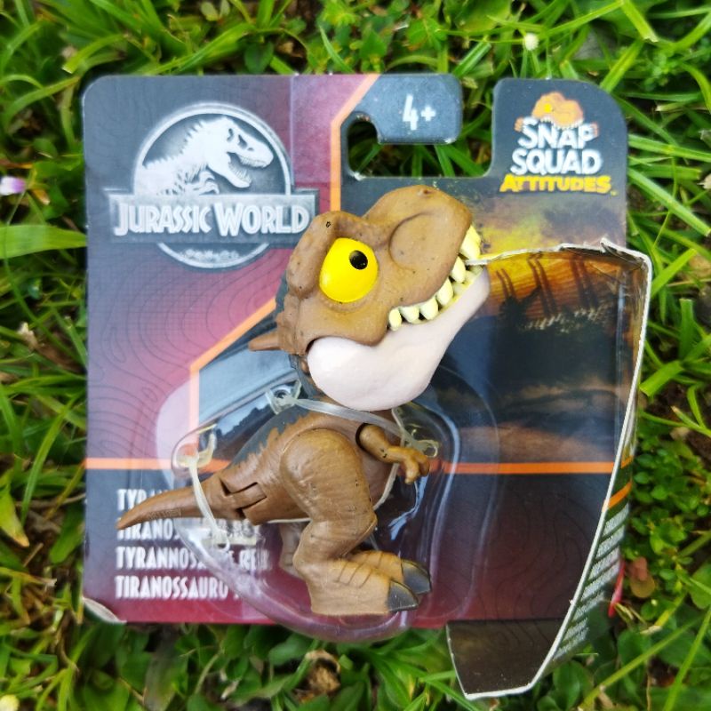 Jurassic World Snap Squad Attitudes Tyrannosaurus Rex Wave 10 - Mainan Action Figure