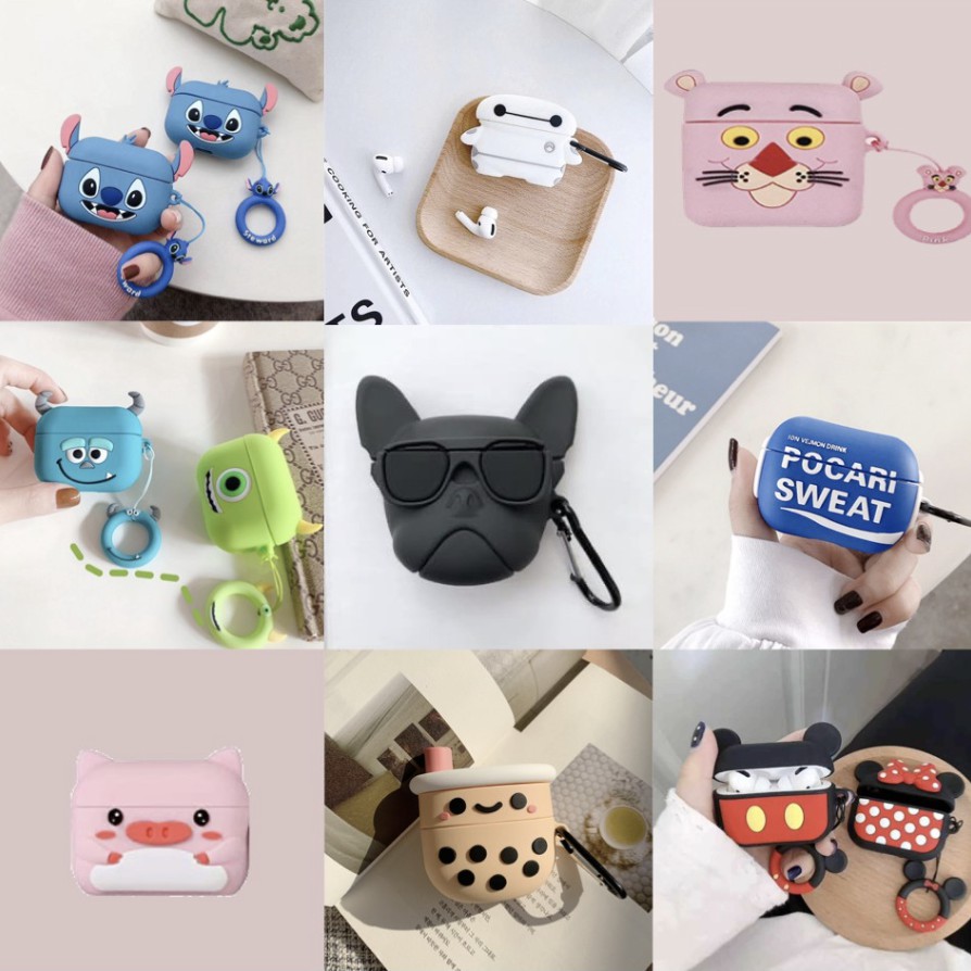 Case Airpods Pro Premium Lucu 3D Toothless Boba Baymax Hitam Nintendo Xbox Airpro 2 Inpods 13