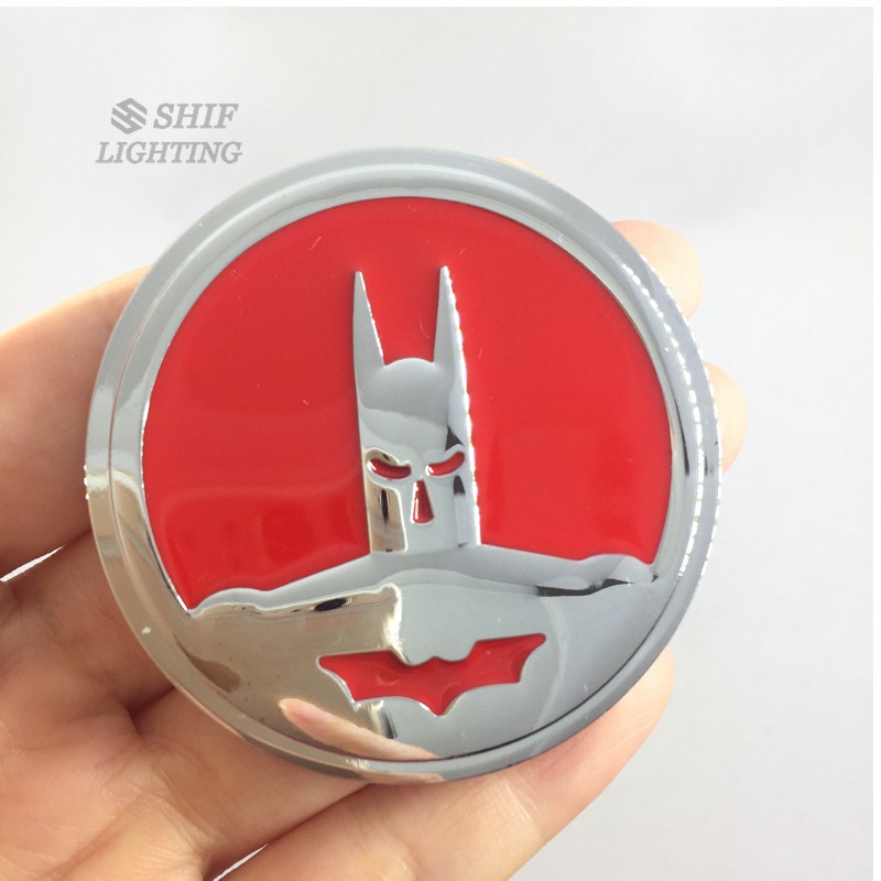 1Pc Stiker Logo Batman Bahan Metal Untuk Mobil / Motor