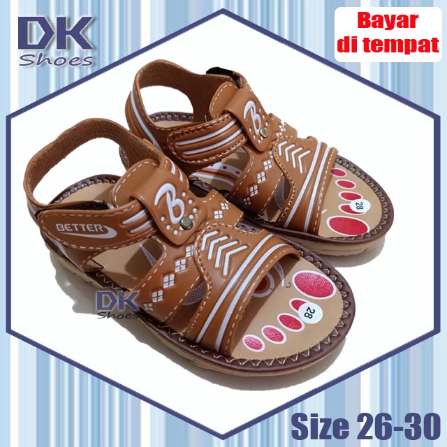Better 26-30 / Sepatu Sandal Tali Velcro Anak Laki / Fashion Sepatu Anak Laki / Sandal Gunung Anak