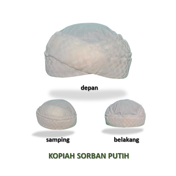 kopiah sorban kuluk santri songkok lipat peci