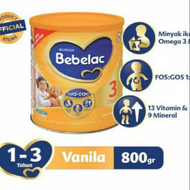 

Bebelac 3 Vanila / Madu 800 gr KALENG