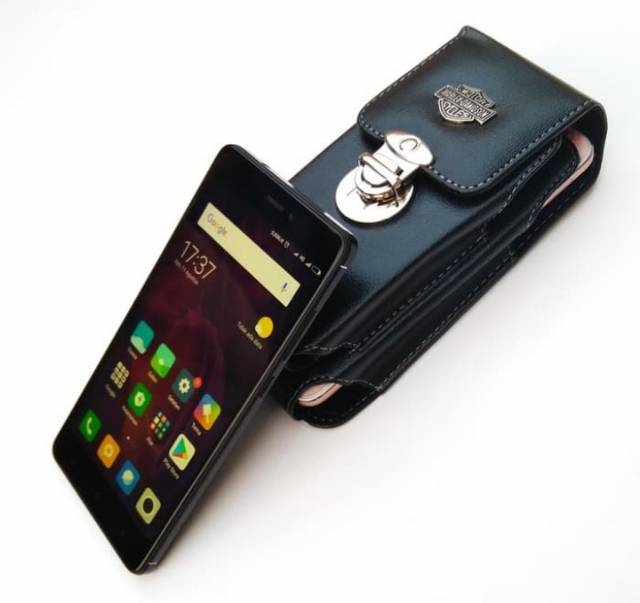 Dompet HP PRIA KULIT SINTETIS BLACK HD