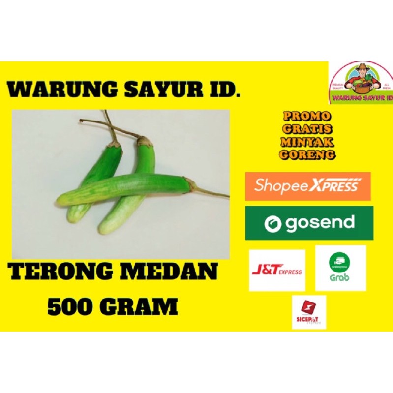 

WARUNG SAYUR | TERONG MEDAN 500 GRAM | SAYUR SEGAR | SAYUR ONLINE