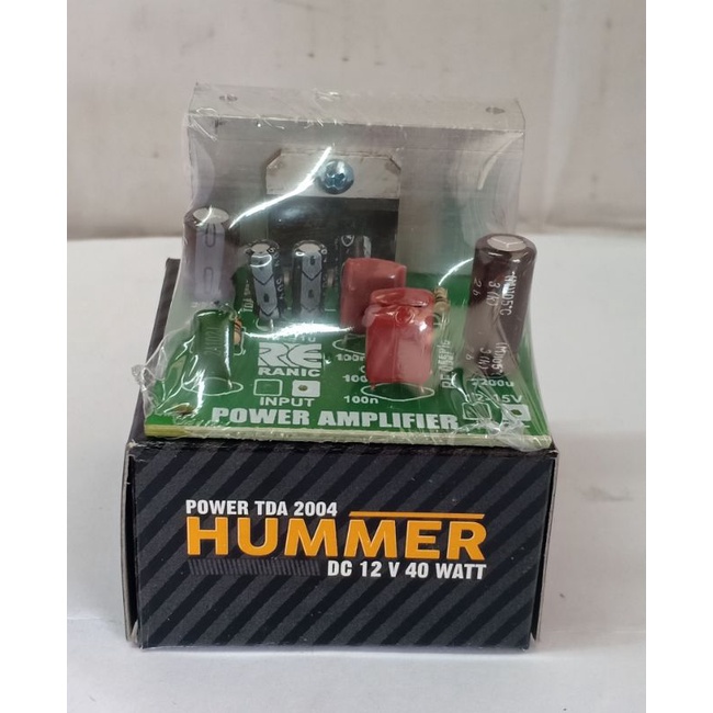 KIT POWER AMPLIFIER TDA 2004 DC 12 V  40 WATT HUMMER