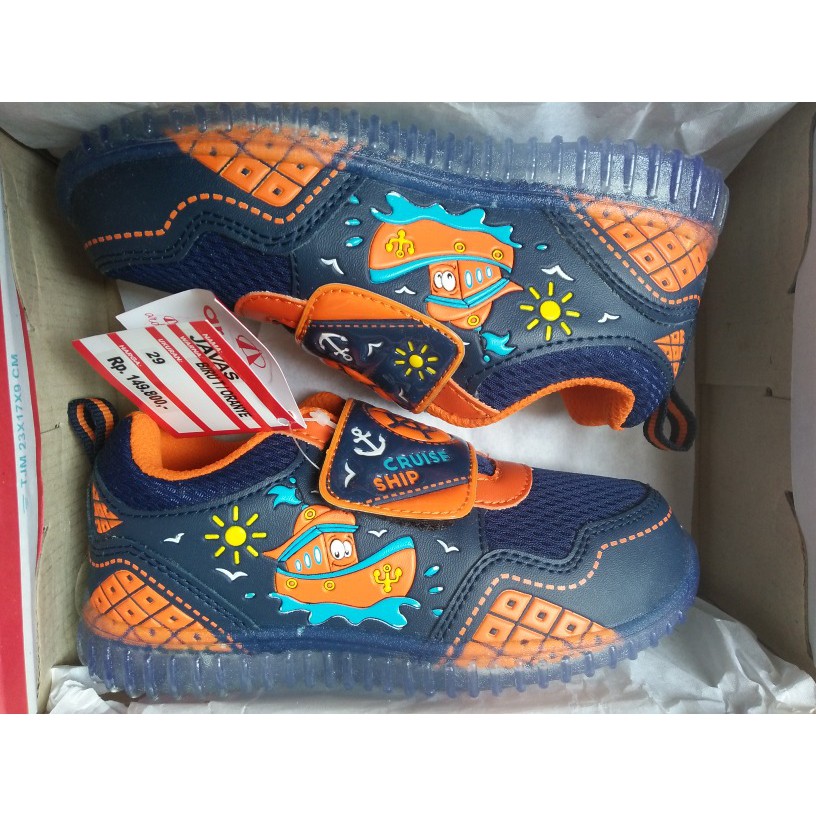PROMO SEPATU ANAK LAMPU ORIGINAL ARDILES JAVAS, SEPATU ANAK TK LED NYALA TERBARU