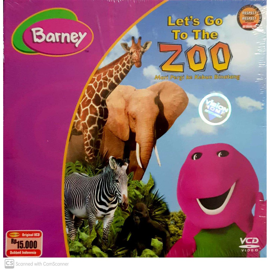 Barney Let's Go To The Zoo | VCD Original