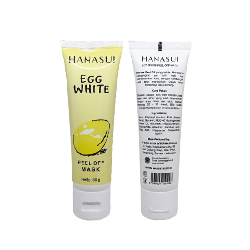 HANASUI Egg White Peel Off Mask Hanasui BPOM  Original 100 PERSEN