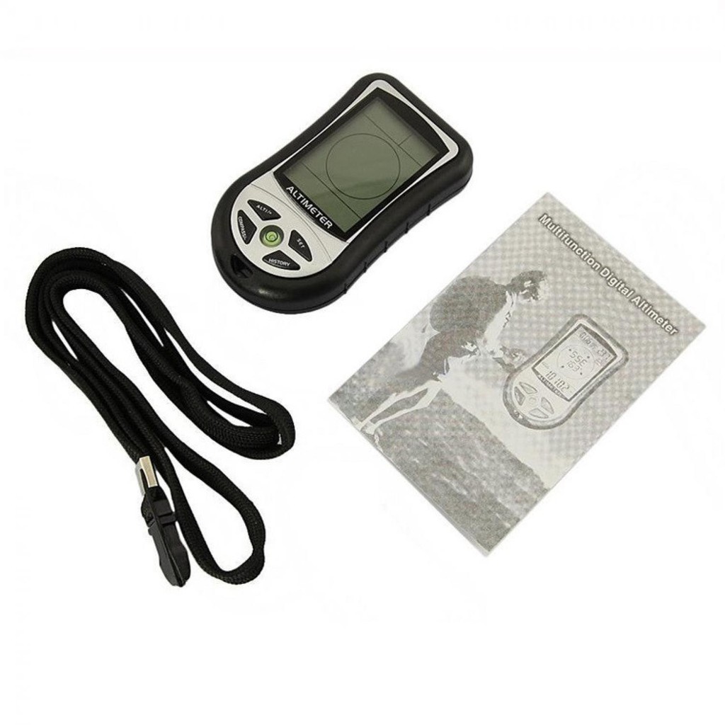 Mini 8 in1 LCD Digital Altimeter Barometer Thermo OMSE1PBK Compass Weather