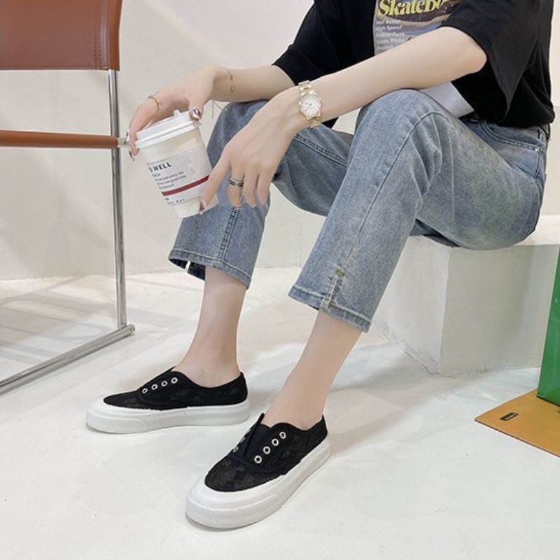 8097 Korean Women Shoes Fashion Sepatu Import Wanita Sneakers Murah