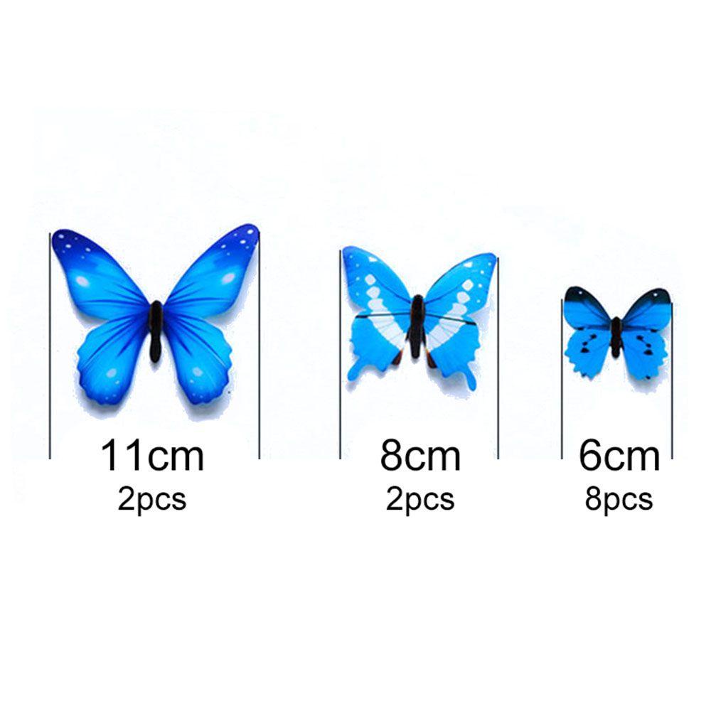 Suyo 12PCS / Set Stiker Butterfly 3D Untuk Dekorasi Rumah