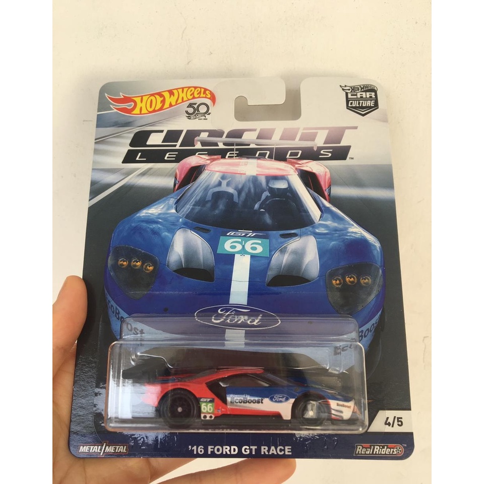HOT WHEELS CIRCUIT LEGENDS - HOT WHEELS 16 FORD GT RACE PREMIUM - HOT WHEELS PREMIUM