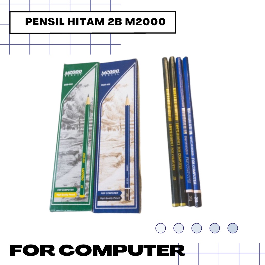 

PENSIL 2B M2000 FOR COMPUTER WARNA HITAM /PCS