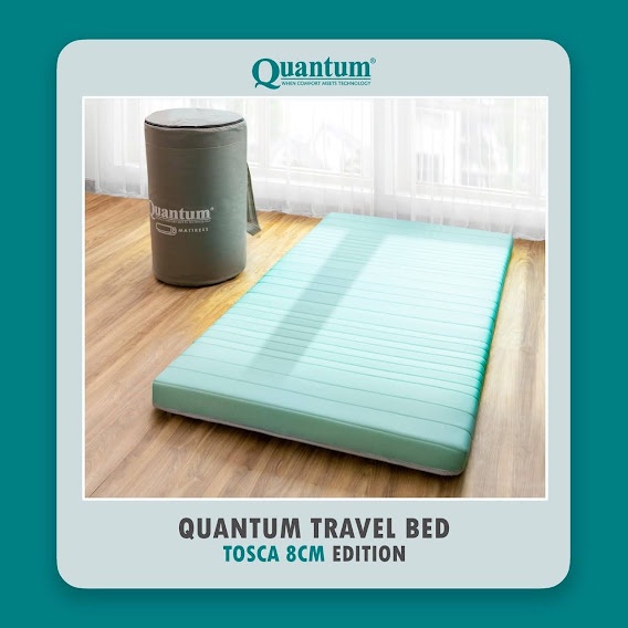Quantum Travel Bed Kasur Lantai Lipat Gulung Piknik 80x190 cm