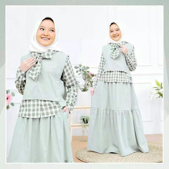 setelan rok anak perempuan motif kotak / baju setelan anak perempuan muslim / baju setelan anak perempuan mulim 10 tahun / baju setelan anak perempuan terbaru 2021 /baju setelan anak perempuan terbaru / rok set anak perempuan panjang / rok set anak peremp