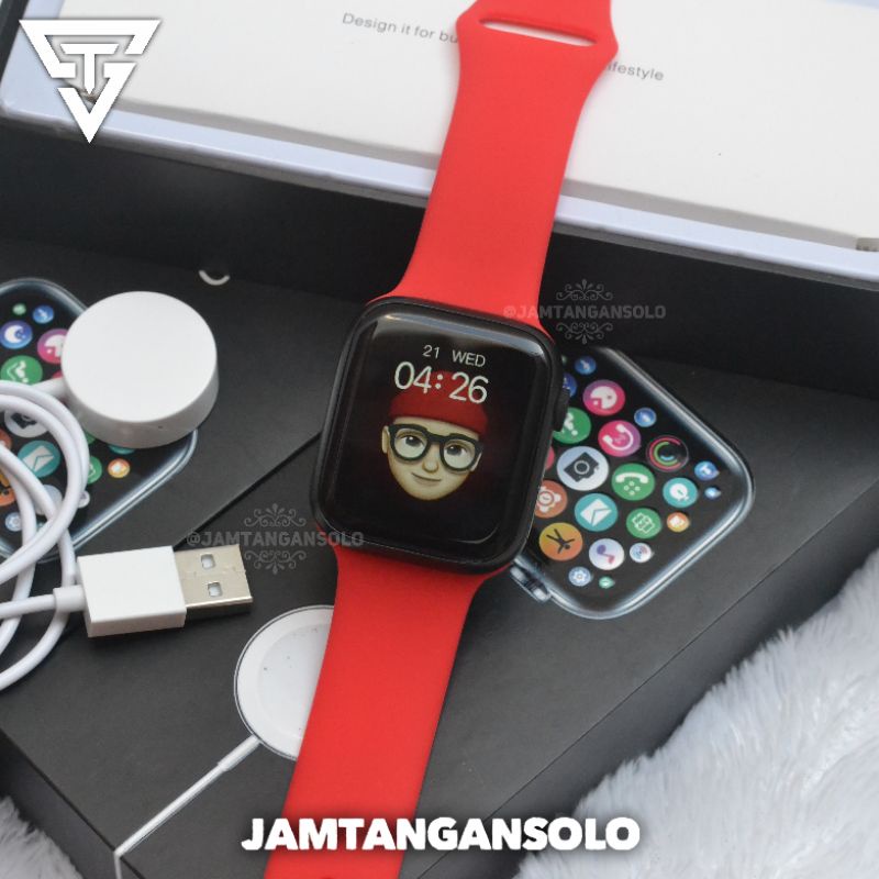 ADA TERMOMETER & OXYMETER  SMARTWATCH SERIES 7 PRO JAM TANGAN PRIA WANITA MURAH SMART WATCH