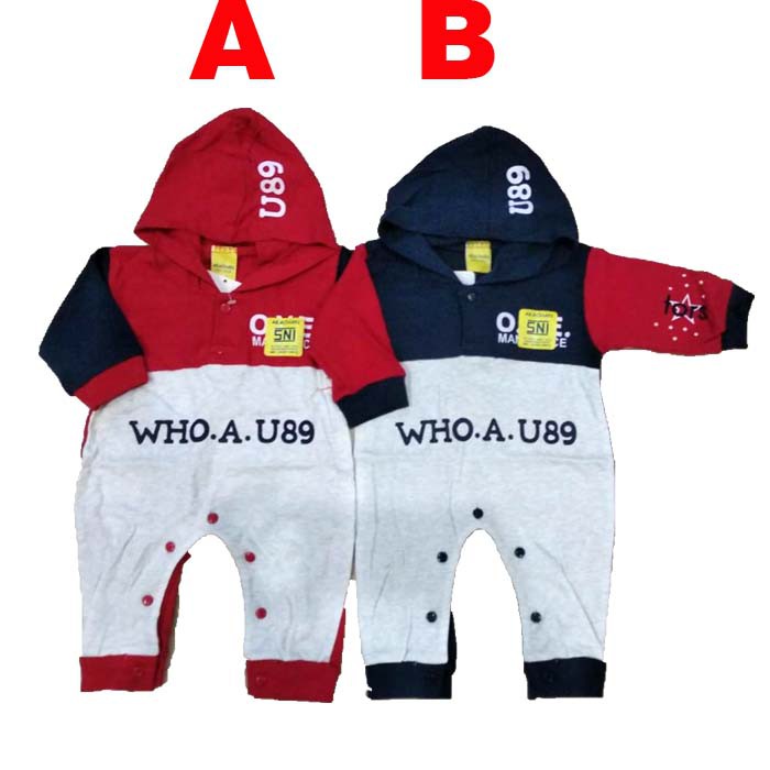 Baju Bayi Laki Jumper Jumpsuit Bayi Lucu Baby Who