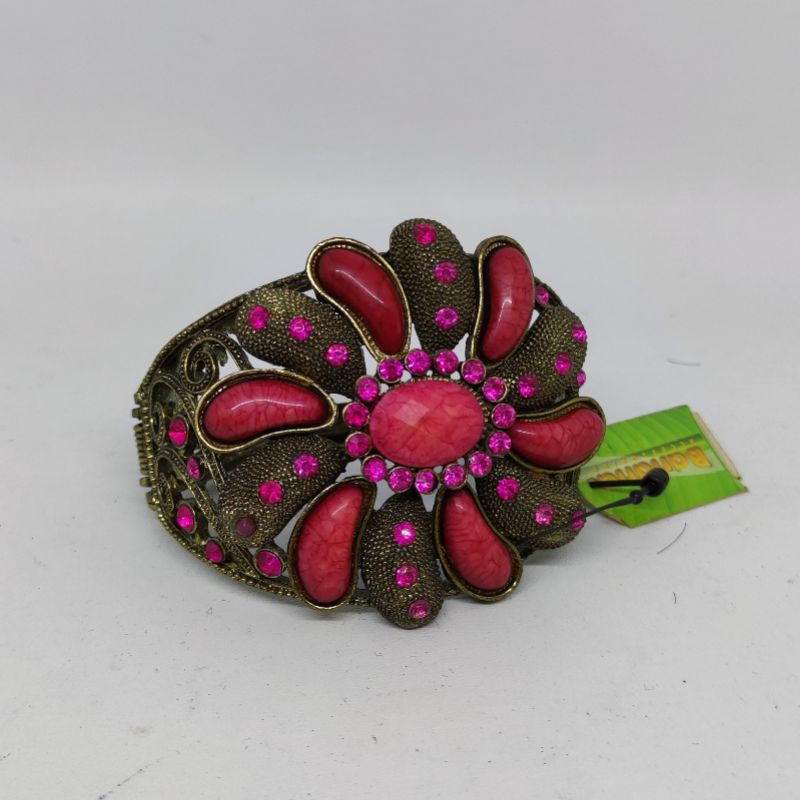 Gelang Permata Bunga Merah