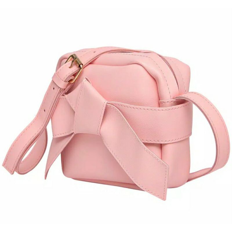 Sling Bag Tas Miniso Ribbon Pita