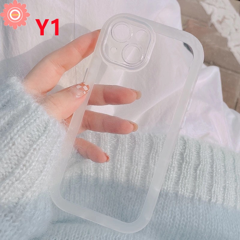 Case Pelindung Lensa Kamera Warna Macaron Fluorescent Tahan Banting Untuk IPhone 11 12 13 11 Pro Max XR X XS Max