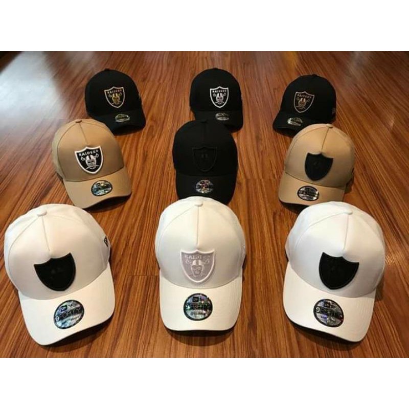 Topi Baseball Caps Raiders Classic Import hitam & putih