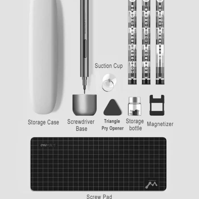 Wowstick 1F Pro 1F+ Rechargable Cordless Screwdriver Kit - Obeng Listrik