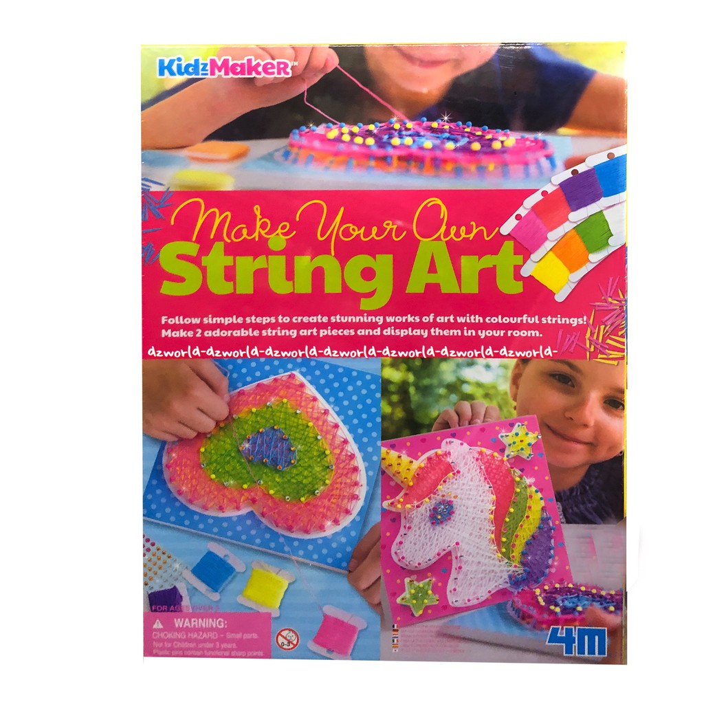 4M Make Your Own String Art Kidz Maker Mainan Kreasi Anak