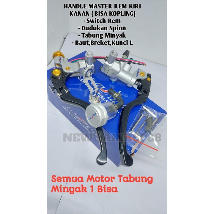 HANDLE MASTER REM KIRI KANAN NISSIN CNC BEAT VARIO SATRIA FU SONIC VIXION TIGER CB150R NINJA DLL SET