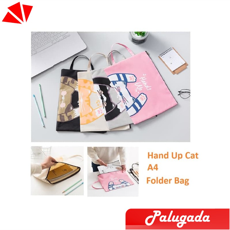 

JUAL MAP HAND UP CAT A4 STATIONERY FILE FOLDER - HITAM MURAH TERLARIS