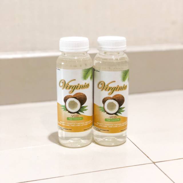 

2 Btl Virginia 100℅ Virgin Coconut Oil 250ml Minyak Kelapa Murni