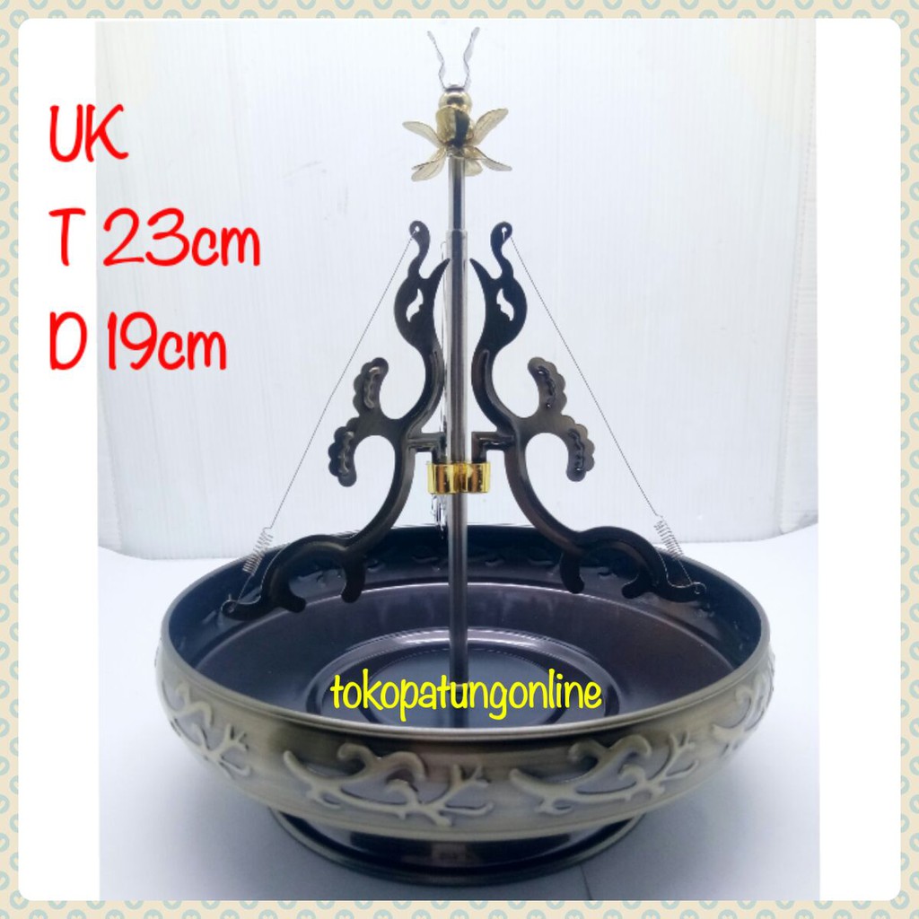 Tempat Hio Lingkar Motif Naga Hitam 24 jam