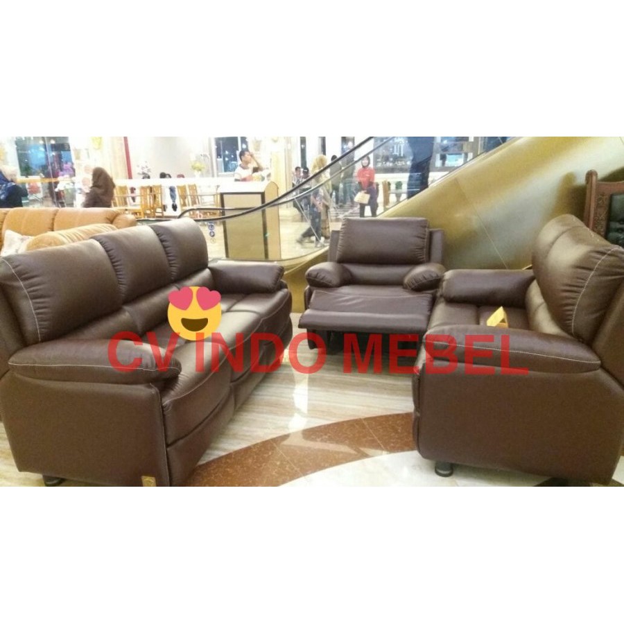 Kursi tamu reclining sofa recliner minimalis makassar murah ready