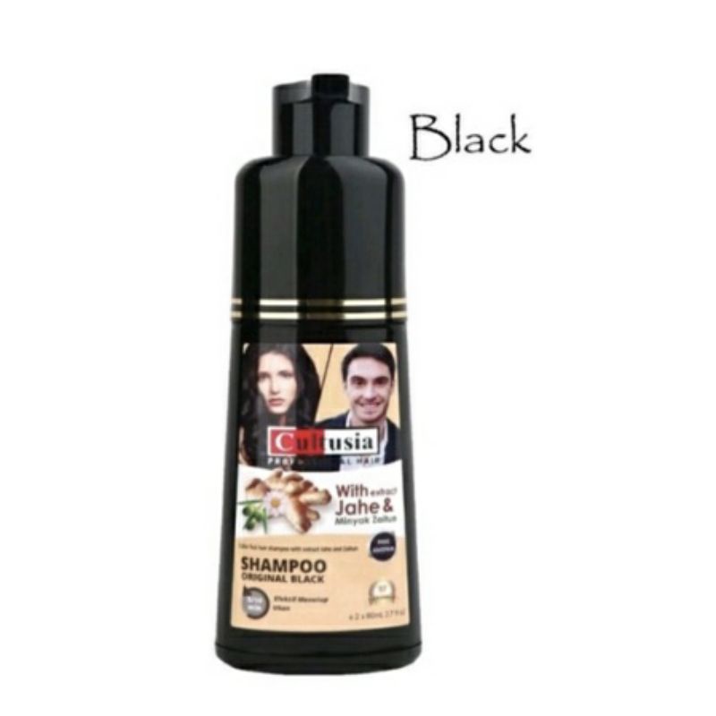 CULTUSIA SHAMPOO ORIGINAL BLACK 160ML FREE SARUNG TANGAN