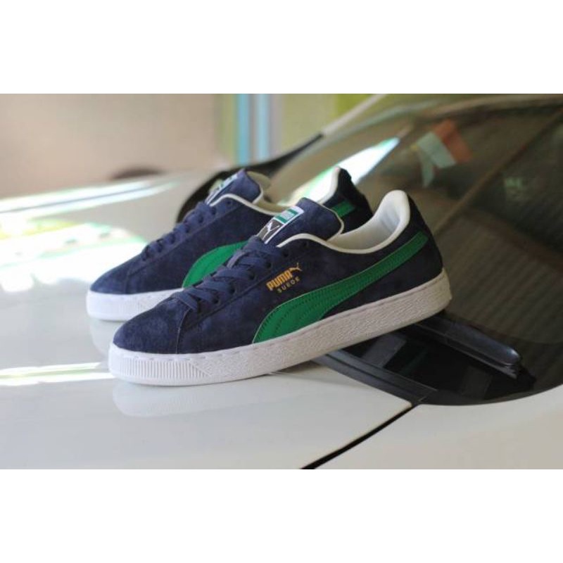 SEPATU PUMA SUEDE NAVY GREEN ORIGINAL MADE IN INDONESIA