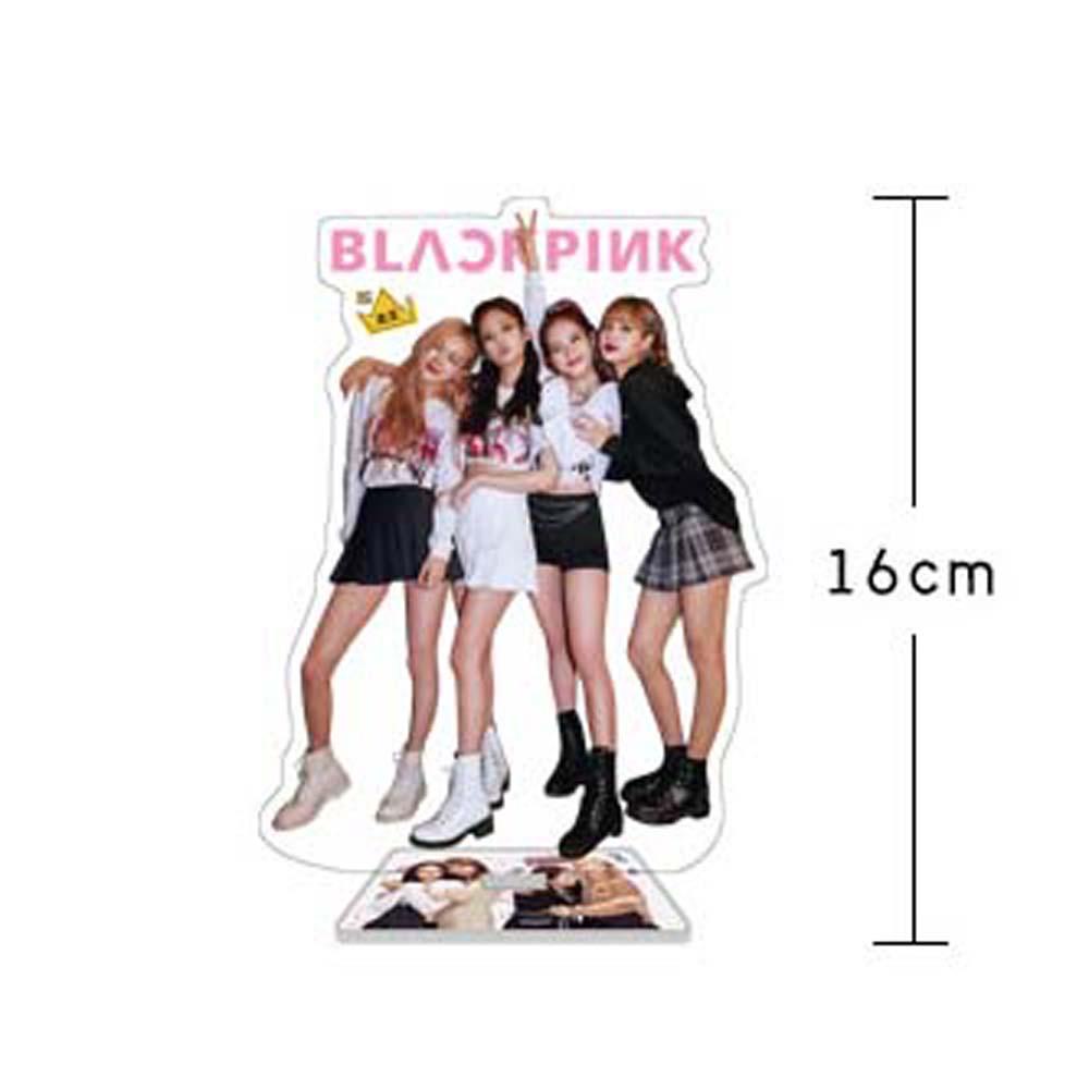 Lanfy BLACKPINK Fashion Korea Group KPOP Bintang Koleksi Mainan JISOO Action Figure LISA Figure Dekorasi Desktop Standing Kartu