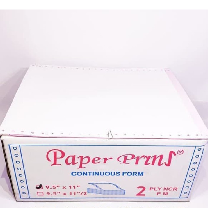 

CONTINUOUS FORM 9,5 X 11 2PLY PAPERPRYRNS