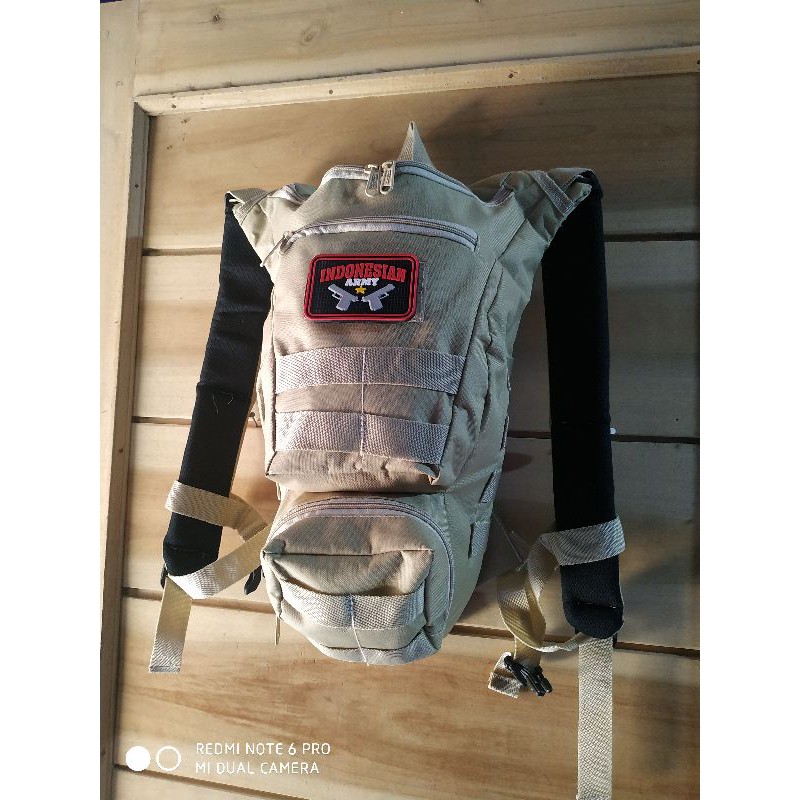 free.. mblem!!! tas ransel army  tacitical sepedah gunung outdoor BMX MTB dll