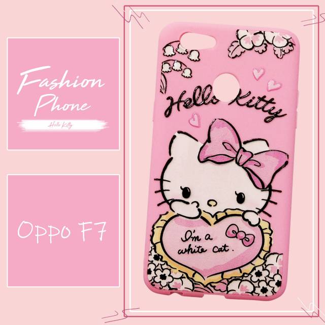 Case glossy Hello kitty / Oppo F7