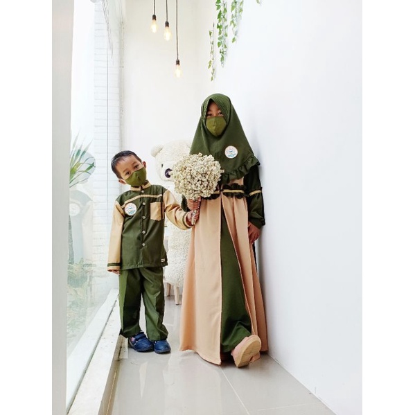 Seragam TPA Custom Baju TPQ Gamis Toyobo Anak  Setelan Koko Anak Jahit Busana Muslim Ngaji MTQ