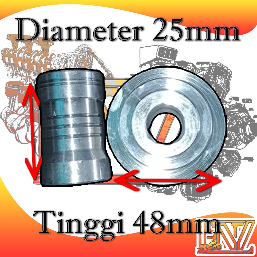 Bosh Tromol Roda Belakang RX King Scorpio Arem Arm Kaze CNC