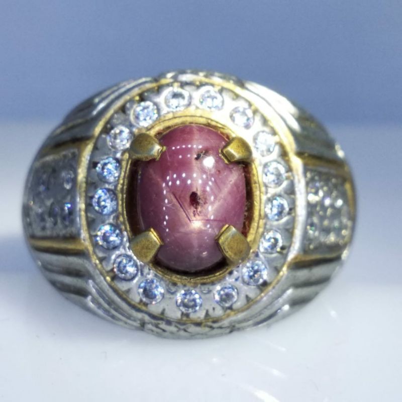D058-Natural Star Ruby 2.43 crt ring CL memo ready