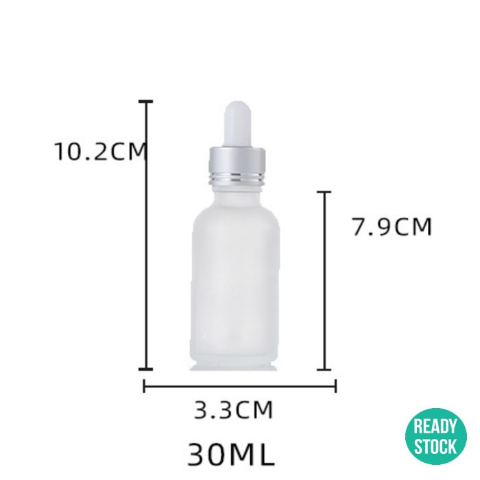 Botol Serum Kaca Doff Botol Serum Pipet Kaca 30ml Botol Kaca Serum Frosted 30gr kemasan Minyak oles 