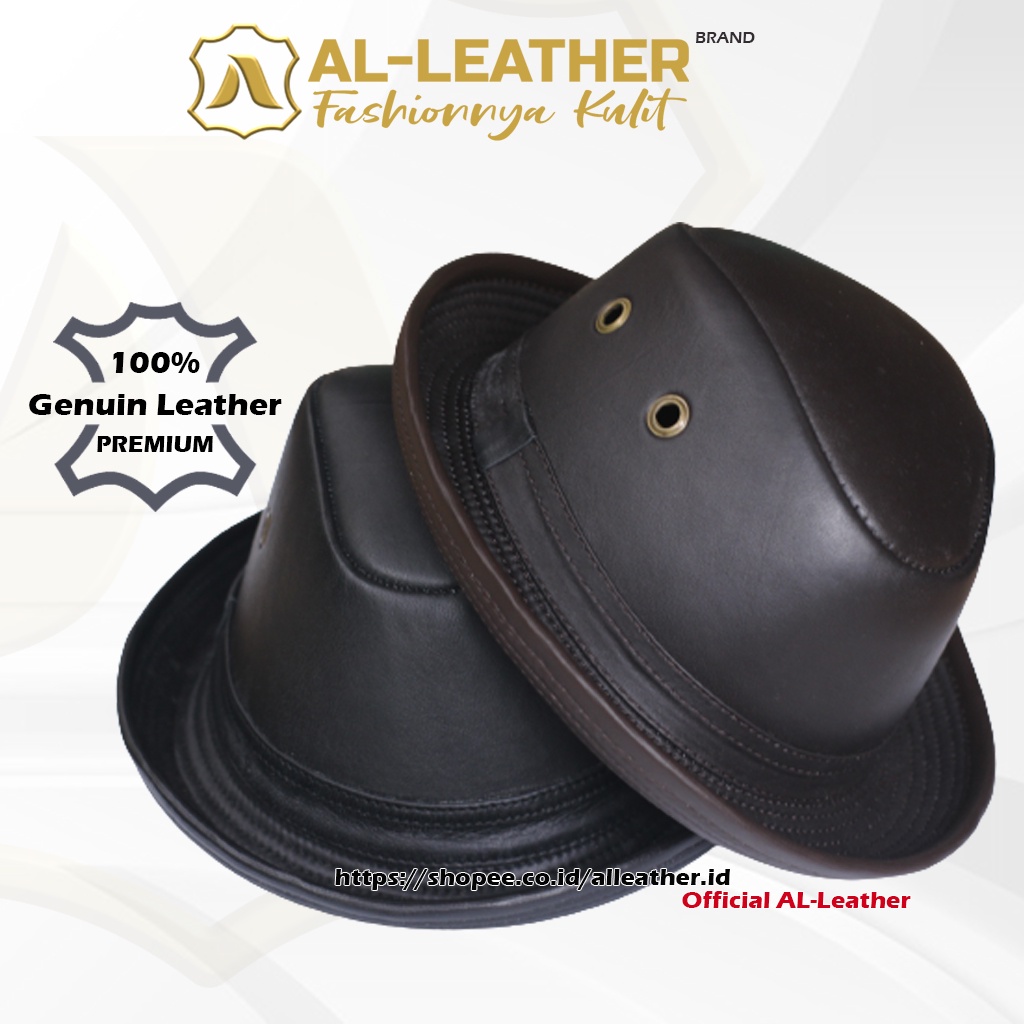 AL-Leather Topi Kulit Asli / Original Topi Kulit Domba