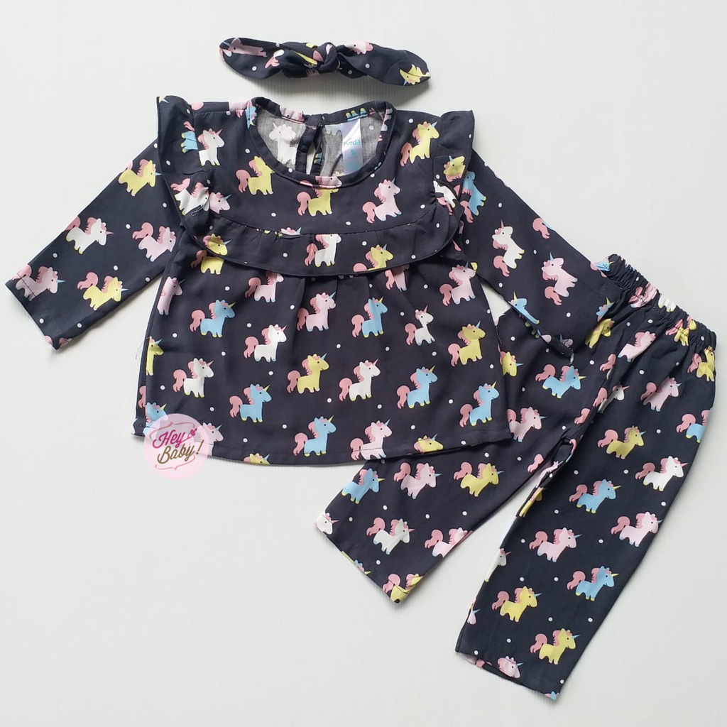 CL264 umur 3-24 bulan (Gratis Bando) baju bayi perempuan import, baju bayi, anak anak, baju bayi cew