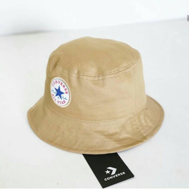 Topi Bucket Converse Cream / Topi Converse Promo Murah / Topi Bucket / Topi Kupluk