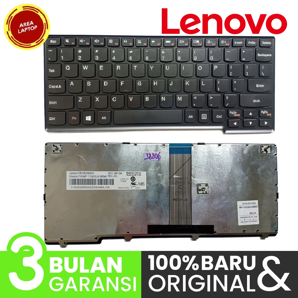 Keyboard Lenovo Ideapad S206 S110 S200 S100 S205 S10-3 Kabel Panjang