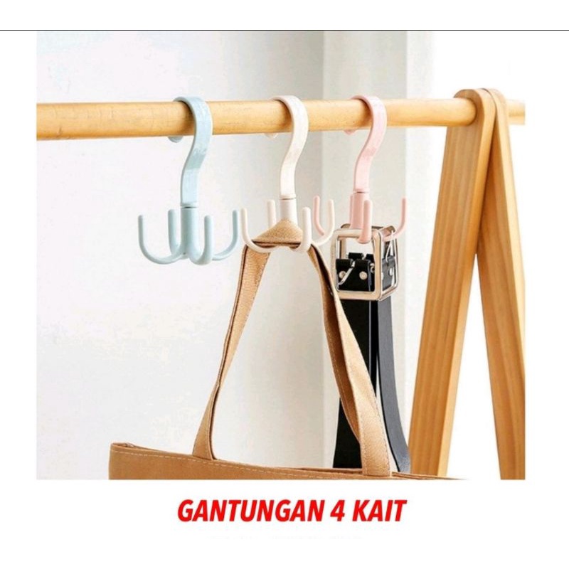 GANTUNGAN 4 KAIT SERBAGUNA / GANTUNGAN 4 KAIT PUTAR 360° / HANGER