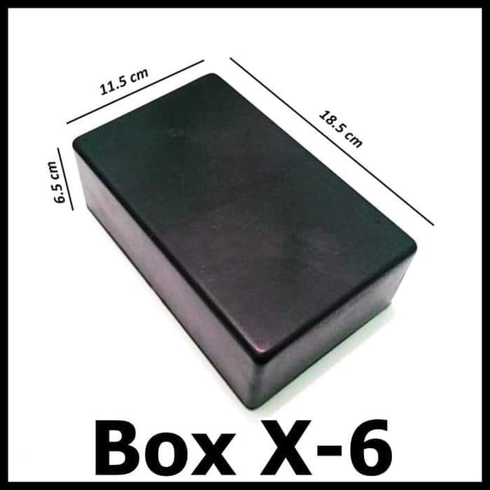 Box Hitam X6 Kotak Plastik Casing Komponen X-6