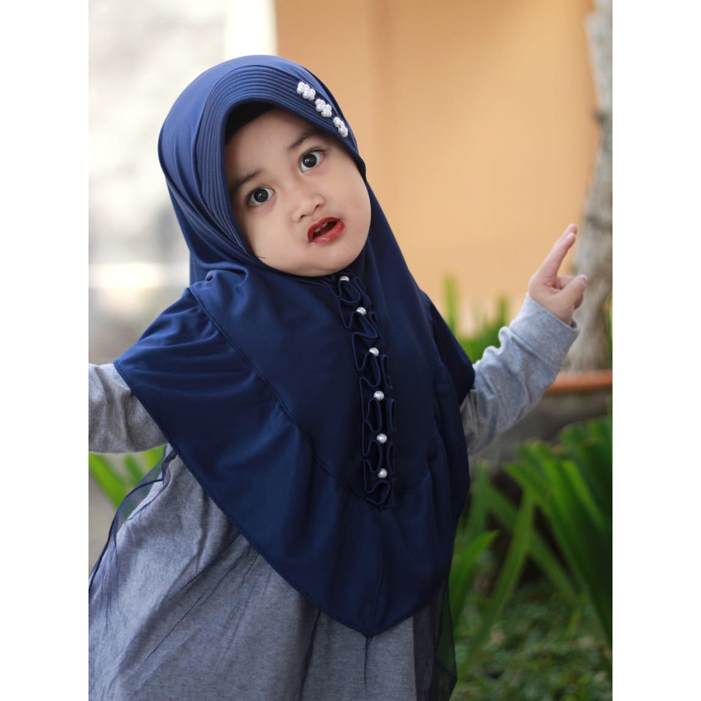 ALFATIHSTORE / JILBAB ANAK EZZA KRIWIL MUTIARA  /HIJAB ANAK TERLARIS TERMURAH/IANAH